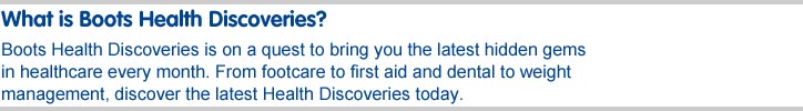What is Boots Health Discoveries?